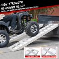 thumbnail image 3 of Aluminum Loading Ramps, 6000lbs Capacity for ATV, Motorcycle, Quad, Lawn Mower, Snow Blower, 60"x12", 2pcs, 3 of 9