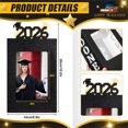 thumbnail image 2 of 4 Pack - Graduation Centerpieces for Class of 2026 - Photo Fillable Picture Frames Display Your Grad'S Story Black Standup Table, Black, JKODE, 2 of 6