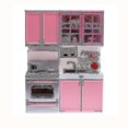 thumbnail image 4 of Kids Pretend Play Kitchen Toy Set with Stove & Cupboard for Role Play Cooking Games, 4 of 5