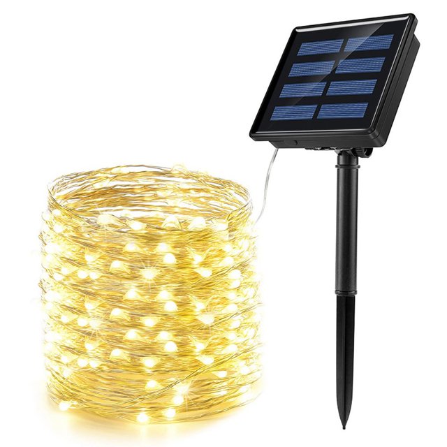 10M / 20M Réglable Haute Luminosité Solaire LED String Light pour la Maison