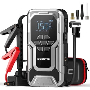 Dyeetic Sauter avec Air Compresseur, 6000A Démarreur de saut de batterie portable Peak, 150PSI Gonflateur de pneus