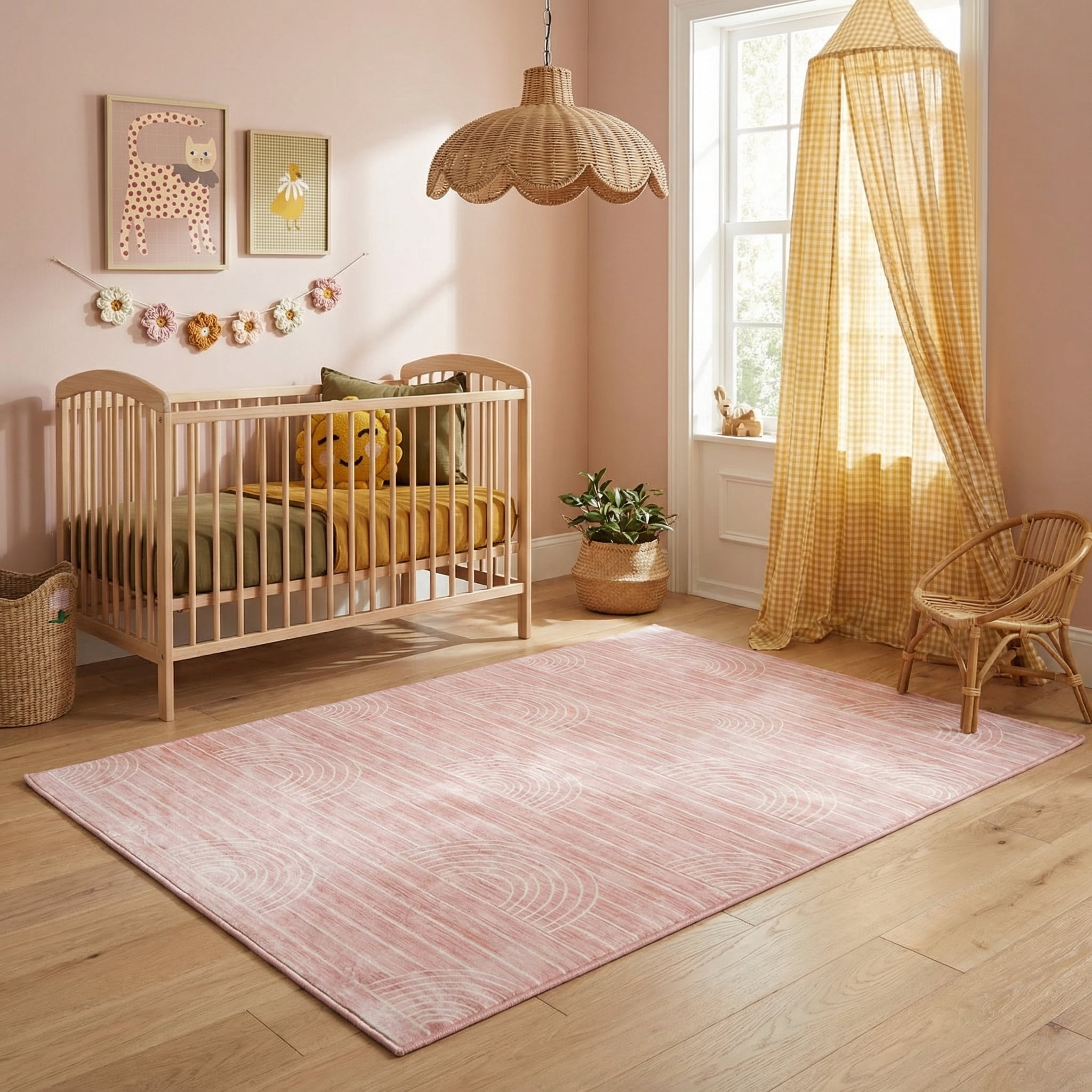 Rug Branch Kids Rainbow Soft Playmat Indoor Area Rug