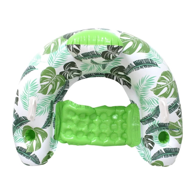 Siruishop Pool Float Chair Folding Lightweight Float Sofa for Travel Pool Party Summer green