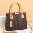 thumbnail image 1 of Trendy Crocodile Print Tote Bag, Large Capacity Multi-pocket Shoulder Bag, Perfect, 1 of 5