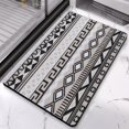 thumbnail image 2 of Elevate Your Bath Experience with our 20x32in Tribal Style Bath Rug Runner - Non-Slip, Soft Luxury Microfiber Bathroom Rugs. Machine-Washable, Ideal for Tub and Shower!, 2 of 5