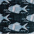 thumbnail image 1 of S4Sassy Self-Stick Decorative Boho Wallpaper, Fish Motif Wall Paper, Textured Vinyl Waterproof Contact Paper, Blue, 25"X240" Removable Renter Friendly Wall Covering For Bedroom, Dining Room, 1 of 9