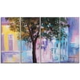thumbnail image 1 of Design Art Walk through Autumn Forest Multipanel Landscape Large Metal Wall Art, 1 of 1