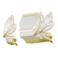 thumbnail image 4 of veasfak 80 Pieces Flower Wrapping Papers Butterfly Wing Packaging Paper for Birthday Golden, 4 of 9