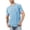 Sky Blue, variant on Ediodpoh Summer Men's Round Neck Pocket Casual and Comfortable Skin Friendly T Shirt Mens Tops Purple M