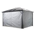 thumbnail image 2 of Sojag Meridien 10 x 14 x 7 ft Grey Curtains for Gazebo, Spun, 2 of 5