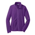 thumbnail image 1 of Port Authority Ladies Microfleece Jacket, Athletic Purple M, 1 of 5