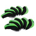 thumbnail image 1 of 10pcs Neoprene Golf Iron Head Covers Golf Club Head Covers Golfer Gift Protector Green, 1 of 8