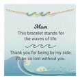 thumbnail image 1 of 1 Gold Set With Blue Diamond Ladies Family Simple BraceletThe Best Gift for A Loved One, 1 of 9