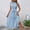 Bleu Pâle, variante sur Soldes d'Été! Robe d'Été Décontractée pour Femmes, Col Rond, Manches Courtes à Volants, Coupe Ample, Idéale pour la Plage Ou les Sorties Décontractées. Offres Exceptionnelles du Jour!