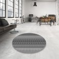thumbnail image 4 of Ahgly Company Tapis d'Intérieur Lavable à la Machine, Carré, Transitionnel, Gris Gray, Tapis de Zone, 3 Pieds Carré, 4 of 7
