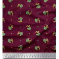 thumbnail image 1 of Soimoi Silk Fabric Square & Floral Artistic Print Sewing Fabric Yard 42 Inch Wide, 1 of 1