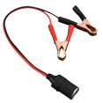 thumbnail image 1 of LHCER Car Cigarette Lighter Female Socket Adapter to Battery Clip Clamp Cable, Cigarette Lighter Socket to Clip Cable, Cigarette Lighter Socket to Battery Clip, 1 of 8