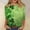 06-Green st patricks day shirts womens, variant on Mceream St Patricks Day Shirt Women 3/4 Sleeve Cute Round Neck Shamrock Shirts Spring Tops casual Saint Patty's Irish Tshirt Summer Tops Green XXL