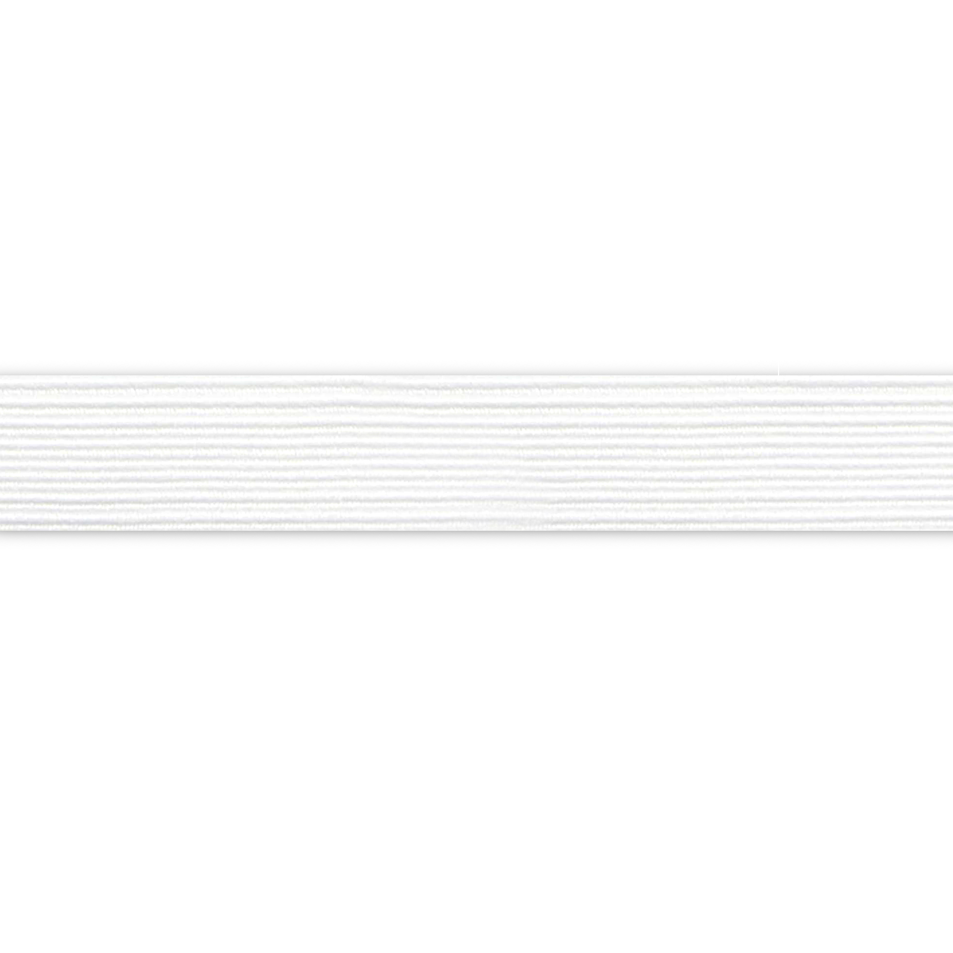 UNIQUE CREATIV blanc Jumbo Braided Elastic, 13 mm (0.51 in), 1 m (1.09 yd)