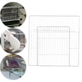 thumbnail image 3 of Pet Playpen Door Cage Metal Wire Indoor Turtle Enclosure Small Animals Fence Rabbit Puppy Expandable Panel White Dense Grid, 3 of 9