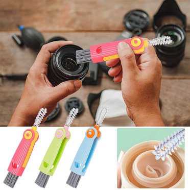 3 in 1 Multifunctional Cleaning Brush Insulation Cup Crevice Cleaning Tools Mini Bottle Cup Lid Brush Cleaner Brush for All Kinds of Cups and Bottles Meitianfacai