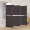 thumbnail image 1 of vidaXL 6-Panel Room Divider Brown 300x180 cm Fabric, 1 of 5