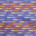 thumbnail image 1 of oneOone Rayon Blue Fabric Geometrical Sewing Craft Projects Fabric Prints By Yard 56 Inch Wide, 1 of 4