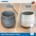 thumbnail image 3 of WEICON Zinc Spray Bright Grade | 400 ml | Rust protection, heat-resistant | Primer for Metal | Fast Drying | Galvanizing colour, 3 of 5