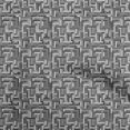 thumbnail image 1 of oneOone Tissu en Coton Gris Cambrique Abstrait pour Robe Tissu Imprimé au Mètre 56 Pouces de Large, 1 of 4