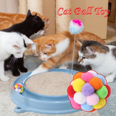 Agiferg Funny Cat Toy Stretch Ball Juguetes Cats Creative Colorful Interactive Pussy Toy