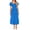 Blue, variant on WRKEKC Women's Square Neck Eyelet Dress with Puff Sleeves Tiered Ruffle Maxi Summer Dress