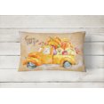 thumbnail image 2 of Carolines Treasures CK2641PW1216 Automne Récolte Blanc Collie Toile Tissu Coussin Décoratif, 2 of 3