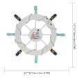 thumbnail image 2 of Nautical Beach Wooden Boat Ship Steering Wheel Fishing Net Shell Home Wall Decor(Sail), 2 of 5