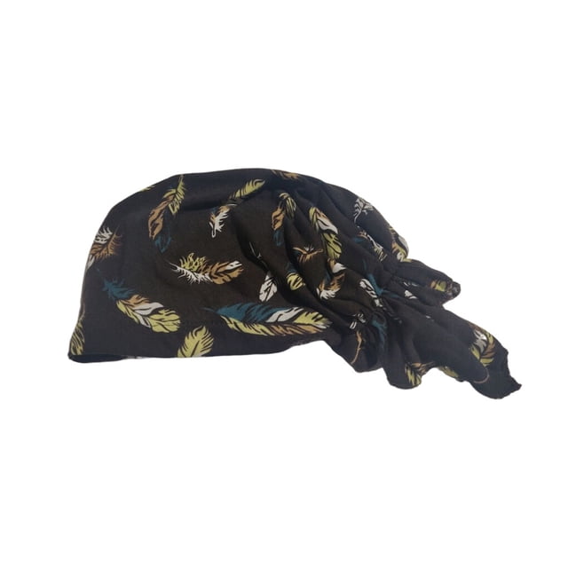 Chemo Chapeau Impression Foulard Femmes Coton Musulman Turban Stretch Cheveux Perte Liée Baotou Chapeaux