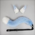 thumbnail image 2 of Ensemble de Cosplay Queue pour Chat Loup avec et Jour Halloween Artisanat et Fin Authentique Grand Application pour Spectacles de Performance et Gris Bleu, 2 of 7