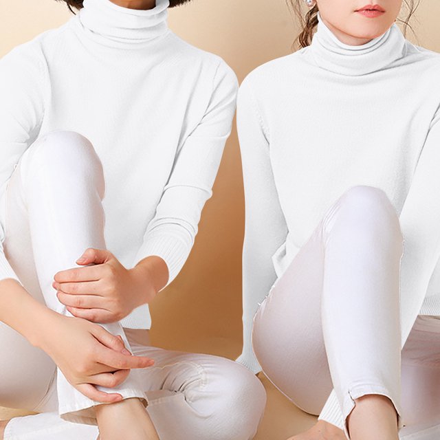 DPTALR Blouse Ample à Manches Longues et Col Rond pour Femmes, Couleur Unie