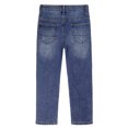 thumbnail image 2 of Kidscool Space Kids Ripped Fashion Elastic Band Inside Patched Slim Jeans,Blue,2-3 Years, 2 of 6