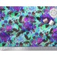 thumbnail image 3 of Soimoi Tissu en Rayonne Imprimé Feuilles & Roses 1 Yard 42 Pouces de Large, 3 of 3