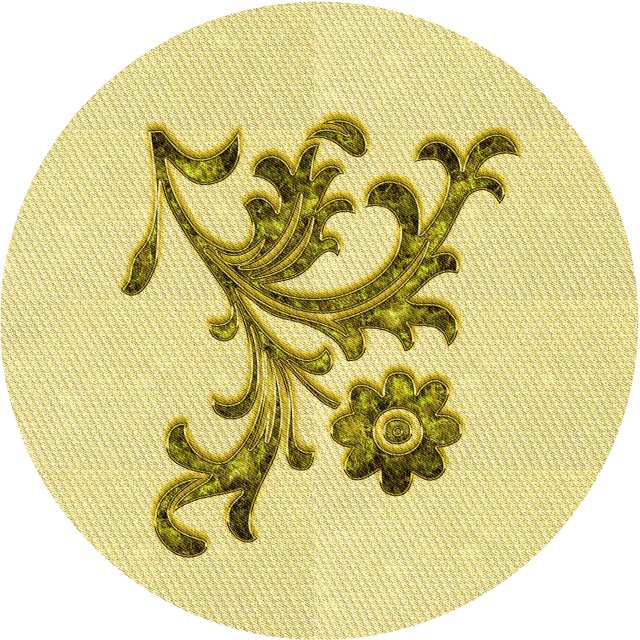 Ahgly Company Tapis Rond Lavable en Machine Intérieur Transitionnel Jaune Soleil, 6 Pieds Rond