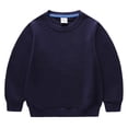 thumbnail image 1 of WUANDIXFA Chandails à Manches Longues pour Filles Enfants Coton Printemps et Automne Dessin Animé Enfants Chandail à Col Rond Enfants Coton Hauts pour Bébé Marine, 4-5 Ans, 1 of 5