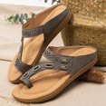 thumbnail image 4 of Women’s Toe Thong Footbed Slide Sandals  Wide Width Available, 4 of 5