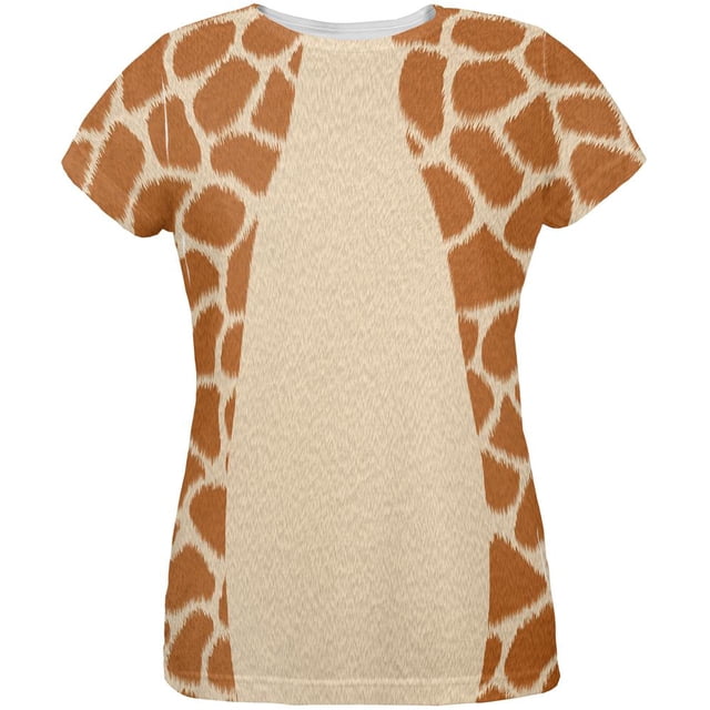 Halloween Giraffe Costume All Over Womens T Shirt
