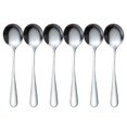 thumbnail image 1 of 6Pcs Soup Spoons Stainless Steel Bouillon Spoon Long Handle Kitchen Accessories, 1 of 9