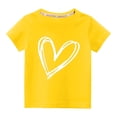 thumbnail image 1 of vdgthytj T-Shirts d'Été pour Tout-Petits Enfants Garçons Filles Imprimés Col Rond Manches Courtes Hauts Décontractés Blouse 3-10 Ans, 1 of 3