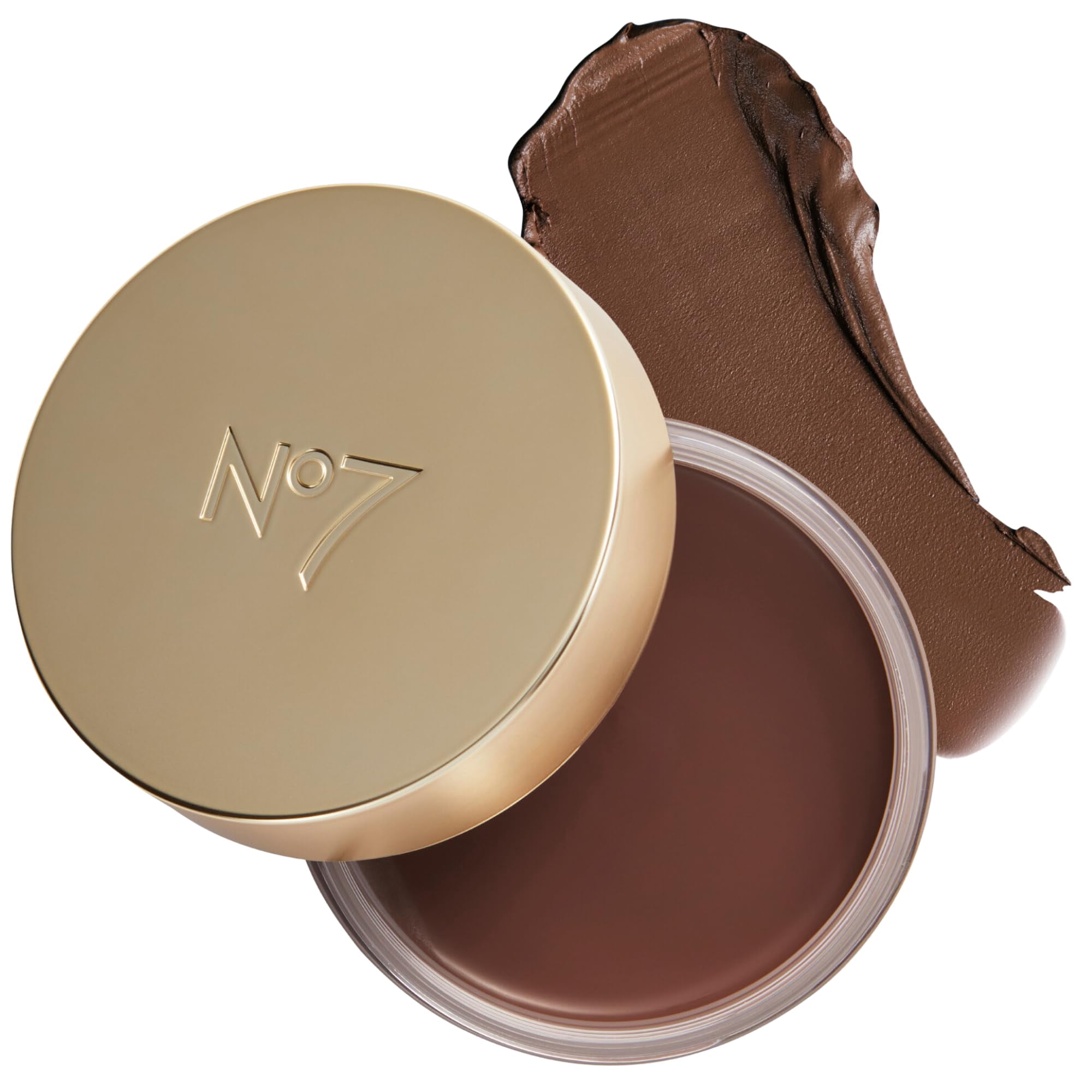 No7 Pro Artist Soft Glow Cream Bronzer - Blendable Cream Makeup with a Lightweight Formula - Customizable Face Makeup for a Natural Sun-Kissed Glow - Deep (1.26 oz)