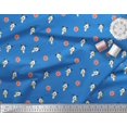 thumbnail image 2 of Soimoi Poly Georgette Fabric Floral & Dog Cartoon Fabric Prints by Yard 52 Inch Wide, 2 of 3
