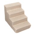 thumbnail image 3 of Bunblic Dog Ramp Stairs Pet Steps Stable for Couch, Sofa, and High Bed Climbing Durable Machine Washable Cover Lightweight Dog Ladder Khaki 4 Steps, 3 of 8