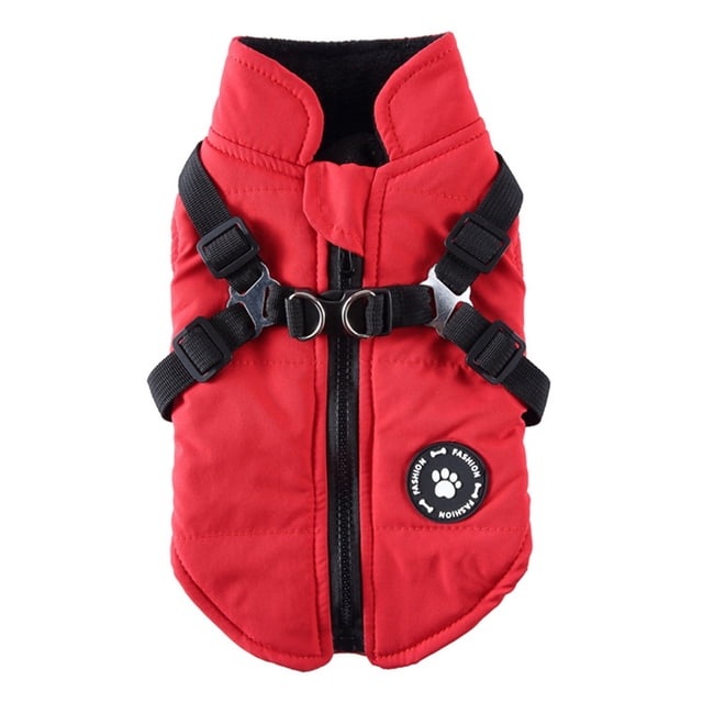 Hearth & Gear Winter Coat Winter Jacket And Windproof Winters Coat With Leash Warm Comfortable Winters Jacket For Small Medium Large Pet Clothes for Small Dogs Female Pet Clothes Pet Clothes Hangers