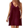 thumbnail image 2 of Gspmoly Robe d'Été, Mode Décontractée Aguichant Unie à Rayures Sans Manches à Col Rond Robe Débardeur pour Dames Robes de Soirée pour Femmes Offres Prime, 2 of 5
