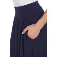 thumbnail image 3 of White Mark Women's Mid Length Fit and Flare Skirt, 3 of 5